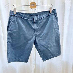Lanvin Smooth Cotton Feel Adjustable Waist Soft Blue Short